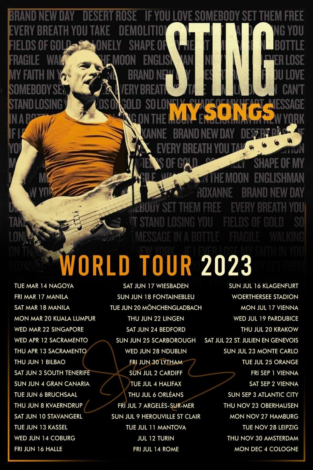 sting world tour 2023