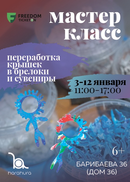 Новогодний мастер-класс от Plastic Hara Hura: создание брелоков и брошей из пластиковых крышек (переработка пластика)