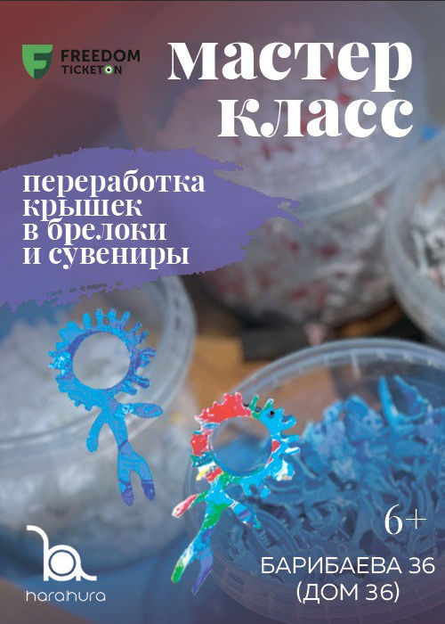 Plastic Hara Hura ұсынған жаңа жылдық мастер-класс: пластик қақпақтардан брелок және танамоншақ жасау (пластикті қайта өңдеу)