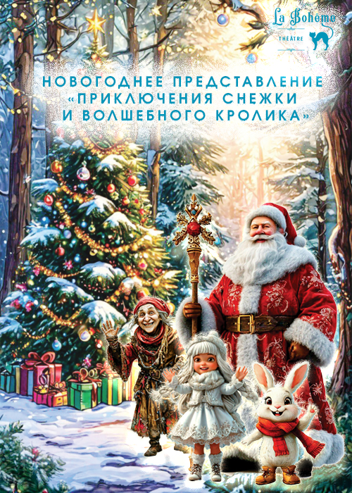 Новогоднее представление для детей «Приключения Снежки и Волшебного Кролика»