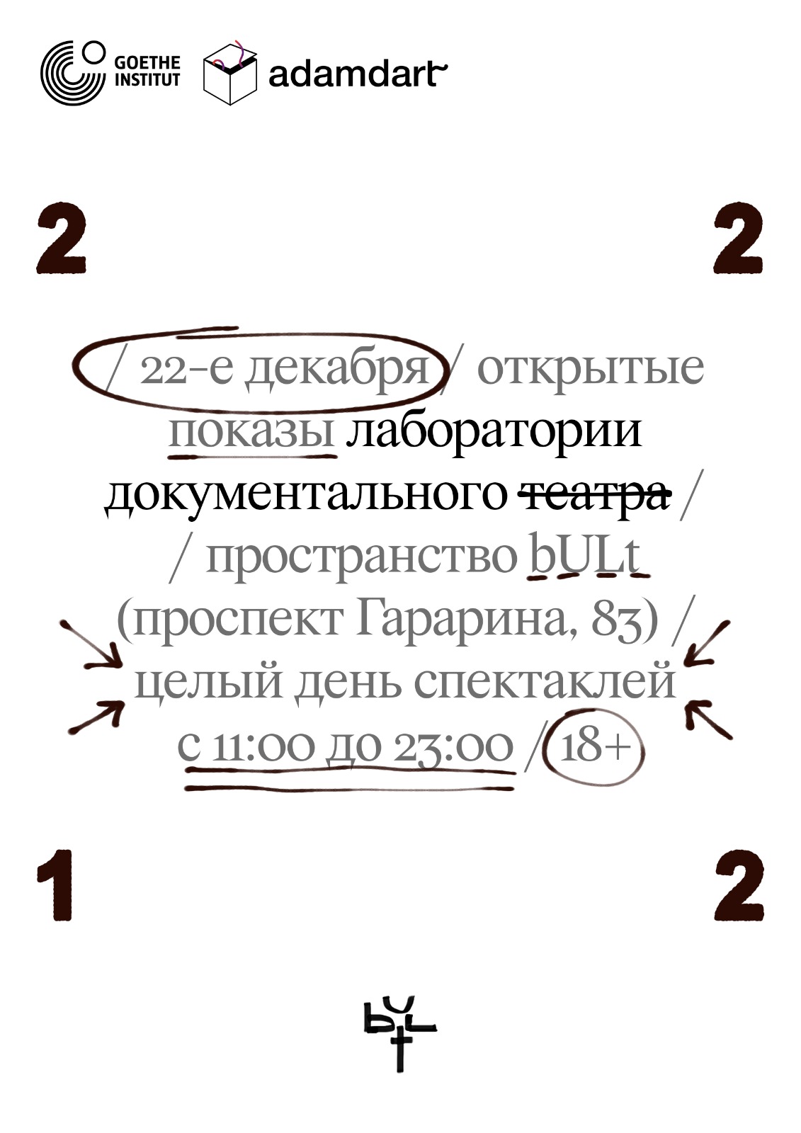 Открытые показы лаборатории документального театр