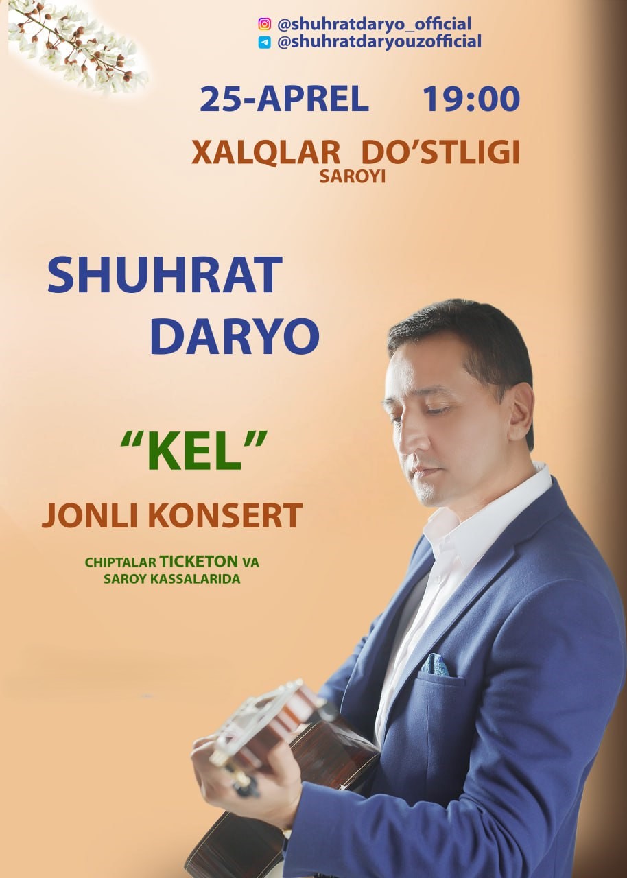 Shuxrat Daryoning jonli  konserti